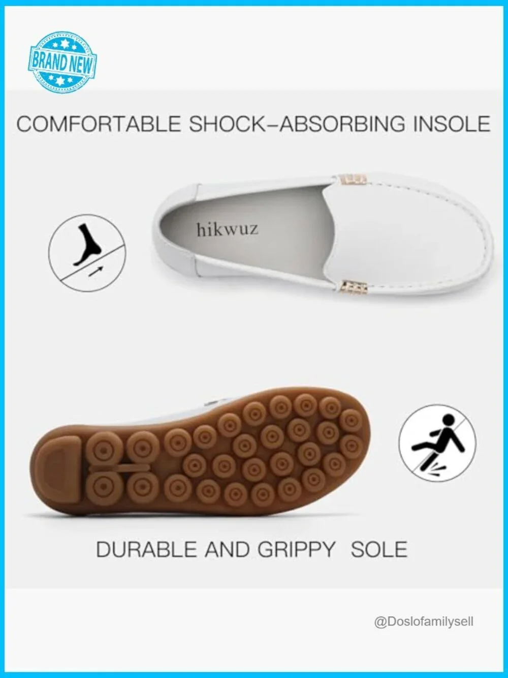 Lightweight Leather Loafers Slip On Driving Mocc Comfortable Business Casual